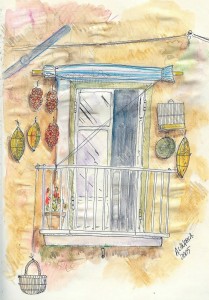 1 il balcone e la dispensa di casa - A Langella - vesuvioweb 2013