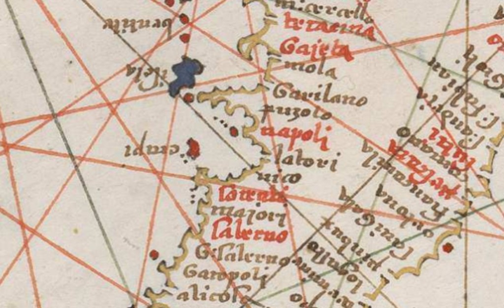 Cartografia napoletana di Joan Martines 1570 - Da BNE