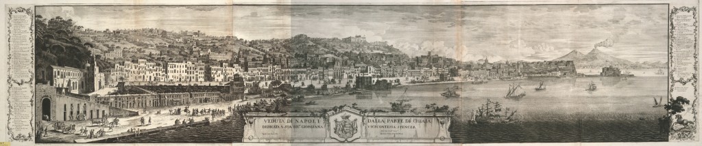Napoli cartografia Ignazio Sclopis, 1764