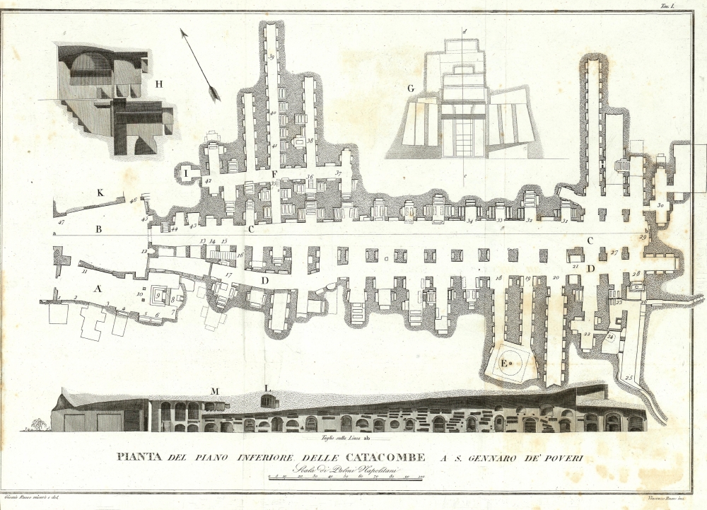 Catacombe San Gennaro Andrea Di Jorio 1839 -1a-